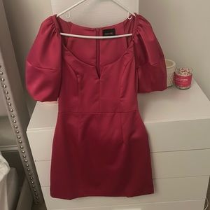 DO+BE pink puff sleeved dress